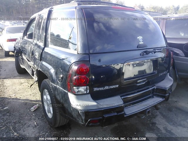 1GNDT13S132276862 - 2003 CHEVROLET TRAILBLAZER  BLACK photo 3