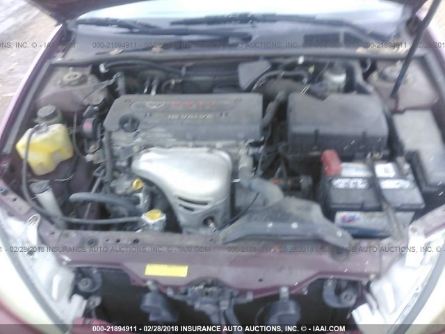 JTDBE32KX30244169 - 2003 TOYOTA CAMRY LE/XLE MAROON photo 10