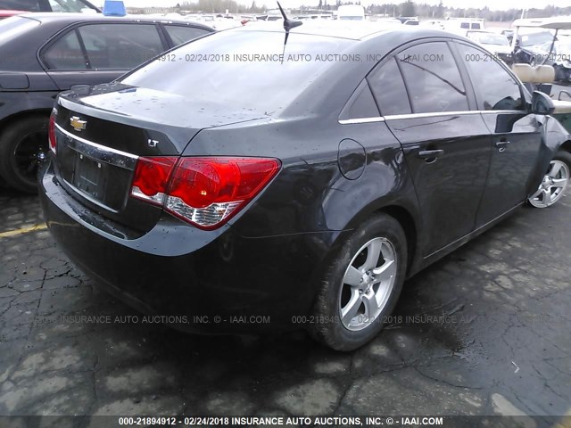 1G1PC5SB9E7219144 - 2014 CHEVROLET CRUZE LT BLACK photo 4