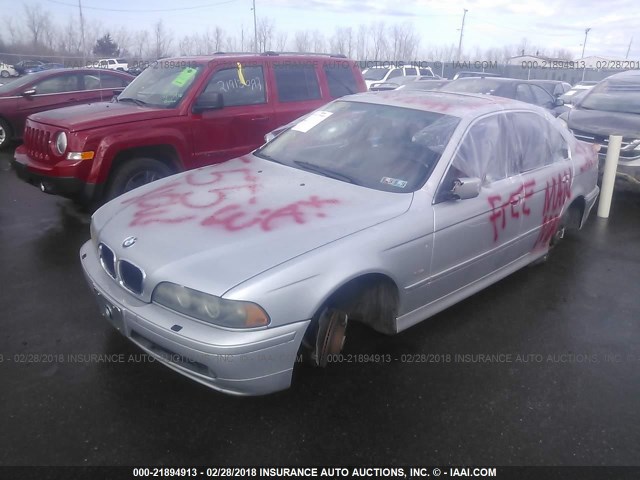 WBADT43452GY96589 - 2002 BMW 525 I AUTOMATIC SILVER photo 2