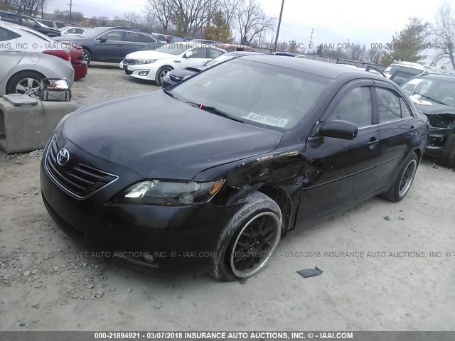 4T1BK46K47U519117 - 2007 TOYOTA CAMRY NEW GENERAT LE/XLE/SE BLACK photo 2