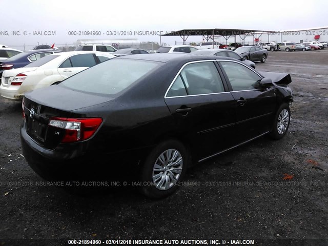 4T1BF1FK6EU357328 - 2014 TOYOTA CAMRY L/SE/LE/XLE 黑色 照片 4