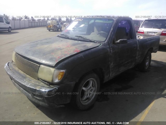 4TANL42N0XZ481401 - 1999 TOYOTA TACOMA BLACK photo 2