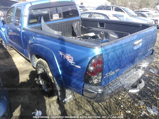5TEUU42N55Z037042 - 2005 TOYOTA TACOMA ACCESS CAB Көк фото 3