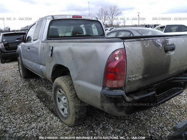 5TFUX4EN6FX035232 - 2015 TOYOTA TACOMA ACCESS CAB Մոխրագույն լուսանկար 3