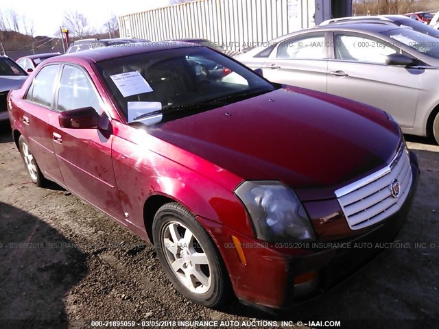 1G6DP577860166095 - 2006 CADILLAC CTS HI FEATURE V6 RED photo 1