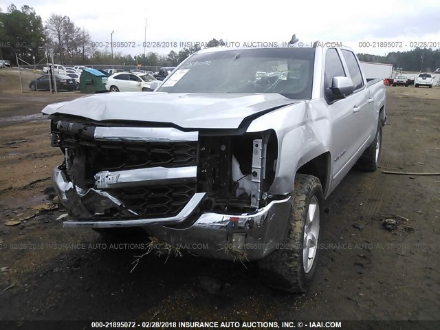 3GCUKREC9GG117858 - 2016 CHEVROLET SILVERADO K1500 LT SILVER photo 6