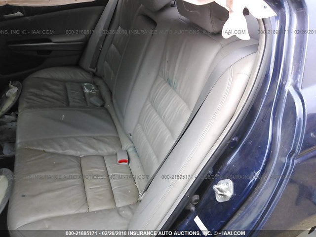 1HGCP36898A008080 - 2008 HONDA ACCORD EXL BLUE photo 8