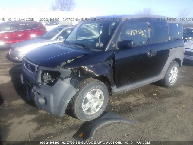 5J6YH17315L012773 - 2005 HONDA ELEMENT LX BLACK photo 2