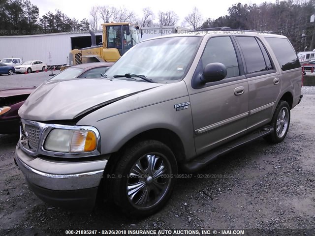 1FMRU15W01LA46275 - 2001 FORD EXPEDITION XLT ოქროსფერი ფოტო 2