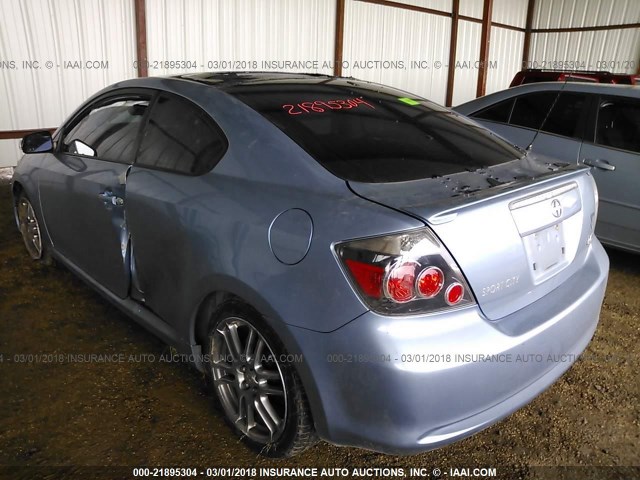 JTKDE167080229683 - 2008 TOYOTA SCION TC 蓝色 照片 3