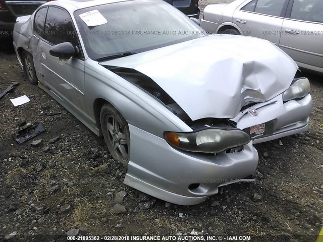 2G1WX15K939141903 - 2003 CHEVROLET MONTE CARLO SS ვერცხლისფერი ფოტო 6