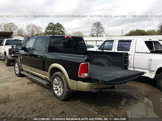 1C6RR6PM5FS750894 - 2015 RAM 1500 LONGHORN BLACK photo 3