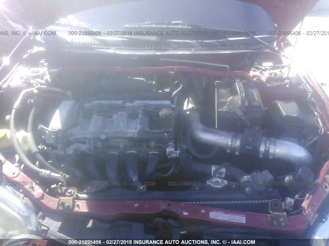 JM1BJ246421633534 - 2002 MAZDA PROTEGE PR5 红色 照片 10