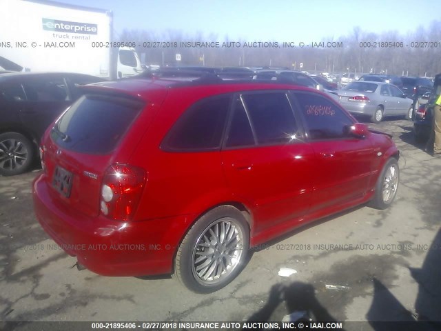 JM1BJ246421633534 - 2002 MAZDA PROTEGE PR5 红色 照片 4