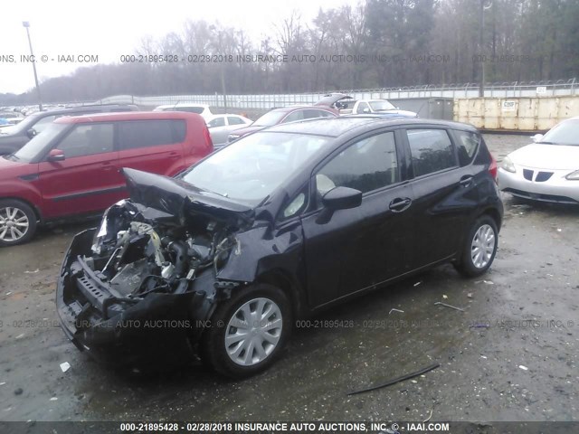 3N1CE2CP6FL381130 - 2015 NISSAN VERSA NOTE S/S PLUS/SV/SL/SR BLACK photo 2