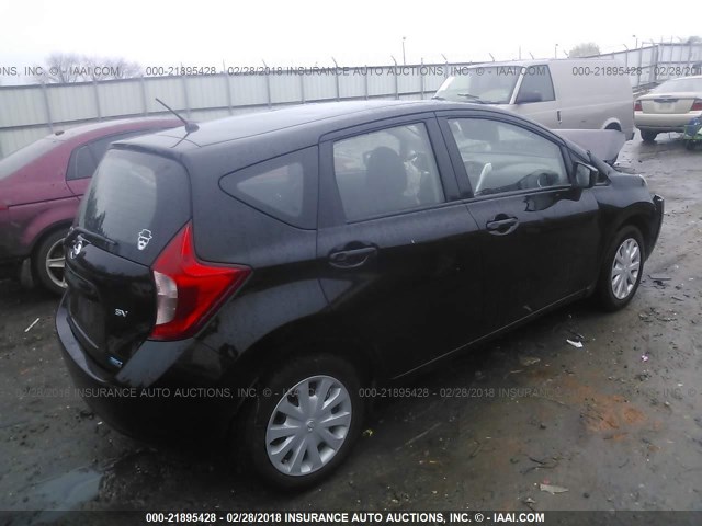 3N1CE2CP6FL381130 - 2015 NISSAN VERSA NOTE S/S PLUS/SV/SL/SR BLACK photo 4