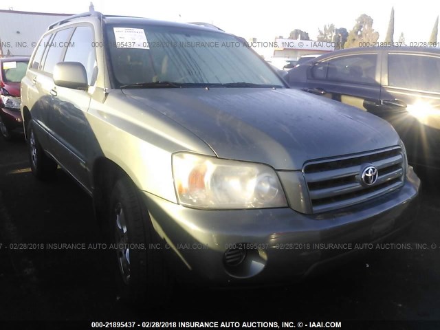 JTEGP21A960102124 - 2006 TOYOTA HIGHLANDER LIMITED GREEN photo 1