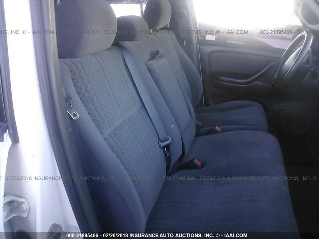 5TBDT44155S488314 - 2005 TOYOTA TUNDRA DOUBLE CAB SR5 WHITE photo 8