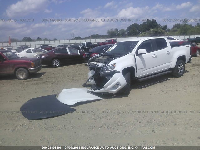 1GCGSCE37F1275512 - 2015 CHEVROLET COLORADO Z71 WHITE photo 2