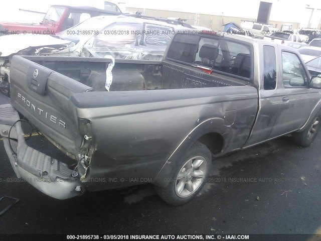 1N6DD26T64C459795 - 2004 NISSAN FRONTIER KING CAB XE TAN photo 4