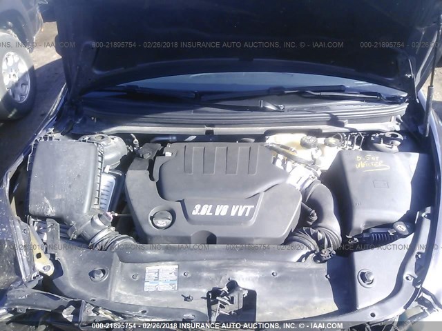 1G1ZE5E76A4107858 - 2010 CHEVROLET MALIBU LTZ BLACK photo 10