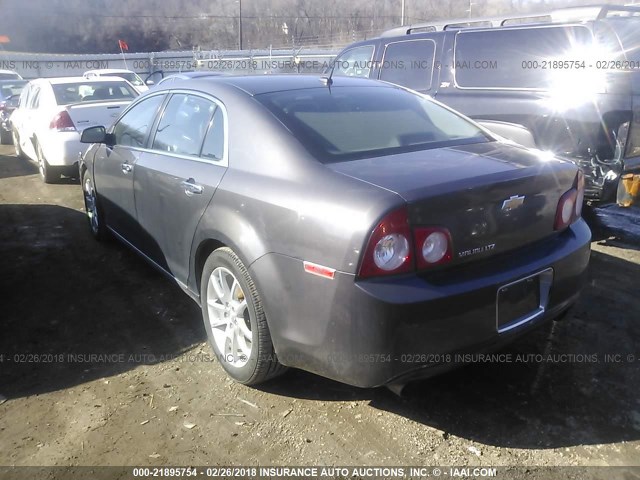 1G1ZE5E76A4107858 - 2010 CHEVROLET MALIBU LTZ BLACK photo 3