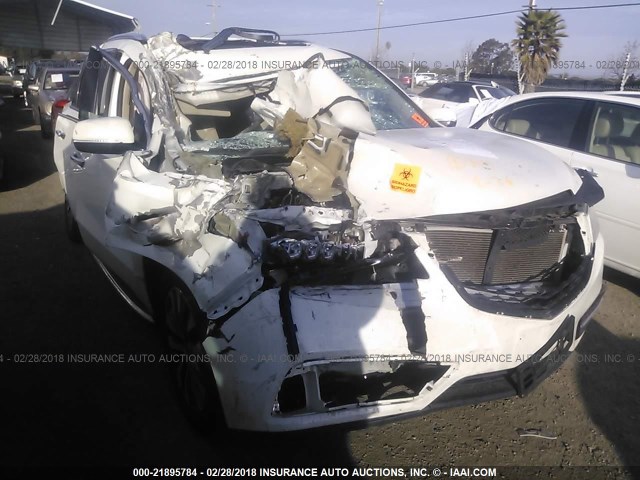 5FRYD4H44EB008986 - 2014 ACURA MDX TECHNOLOGY WHITE photo 1