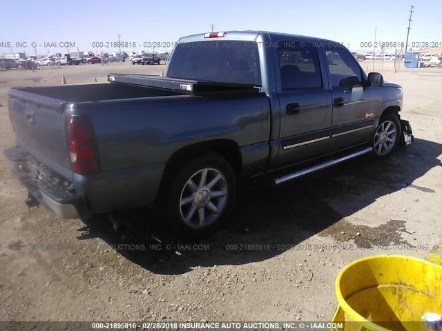 2GCEC13T061191330 - 2006 CHEVROLET SILVERADO C1500 BLUE photo 4