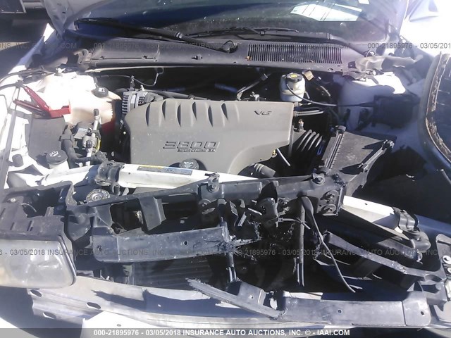 1G4HP52K75U173147 - 2005 BUICK LESABRE CUSTOM WHITE photo 10