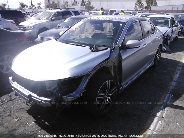 1HGCR2F56HA195305 - 2017 HONDA ACCORD SPORT 银色 照片 2