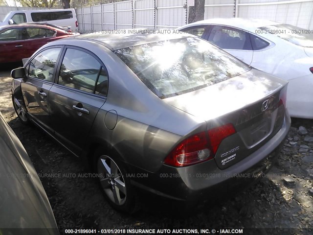 1HGFA16847L070850 - 2007 HONDA CIVIC EX GRAY photo 3