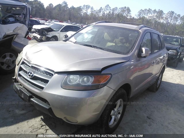 5NMSG13D47H098985 - 2007 HYUNDAI SANTA FE GLS GOLD photo 2