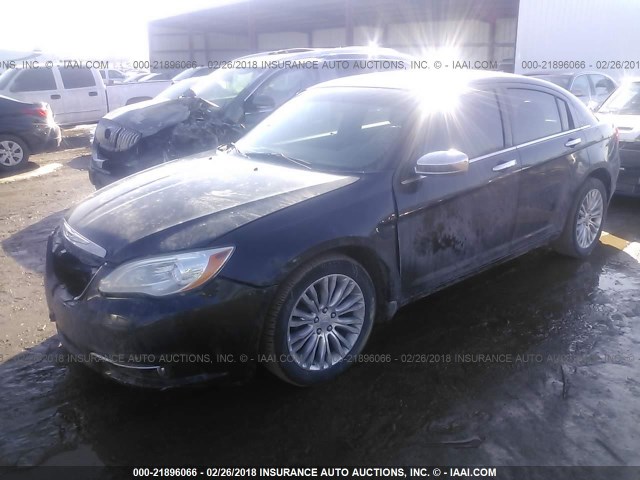 1C3BC2FGXBN517767 - 2011 CHRYSLER 200 LIMITED BLACK photo 2