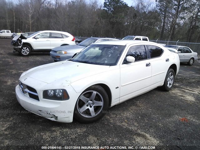 2B3CA3CV2AH156123 - 2010 DODGE CHARGER SXT WHITE photo 2