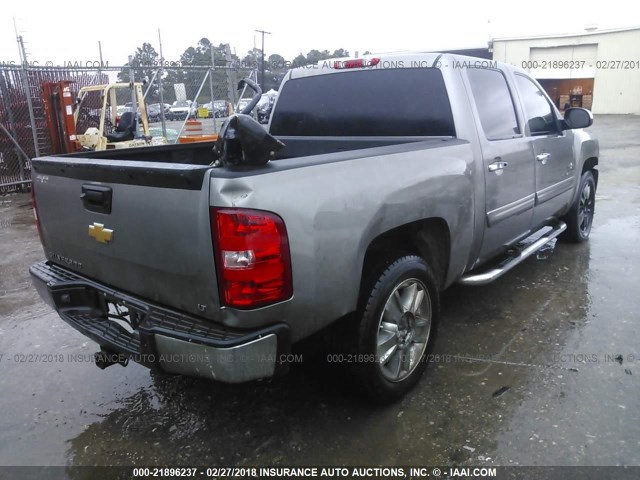 3GCPCSE04DG206868 - 2013 CHEVROLET SILVERADO C1500 LT GRAY photo 4