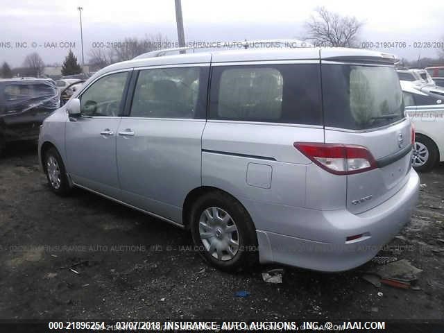 JN8AE2KP1E9107416 - 2014 NISSAN QUEST S/SV/SL/LE SILVER photo 3