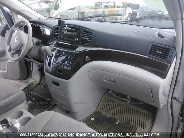 JN8AE2KP1E9107416 - 2014 NISSAN QUEST S/SV/SL/LE SILVER photo 5