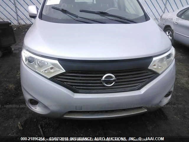 JN8AE2KP1E9107416 - 2014 NISSAN QUEST S/SV/SL/LE SILVER photo 6