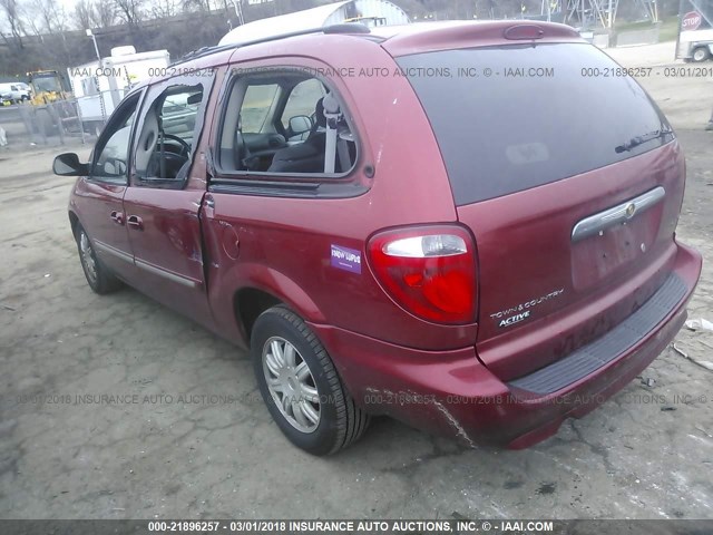 2A8GP54L77R134136 - 2007 CHRYSLER TOWN & COUNTRY TOURING RED photo 3