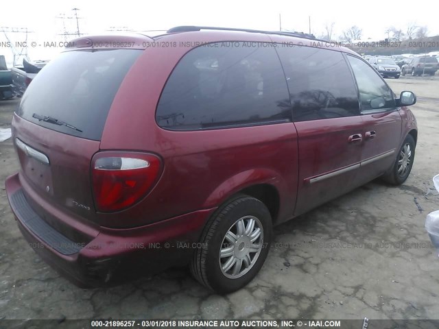 2A8GP54L77R134136 - 2007 CHRYSLER TOWN & COUNTRY TOURING RED photo 4