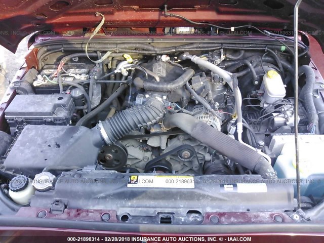 1J4AA2D10AL188285 - 2010 JEEP WRANGLER SPORT 红色 照片 10