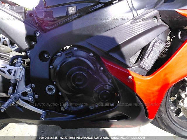 JS1GN7FA7C2101421 - 2012 SUZUKI GSX-R600 RED photo 8