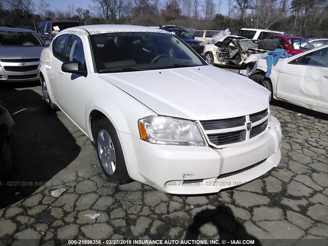 1B3CC4FB5AN117700 - 2010 DODGE AVENGER SXT WHITE photo 1