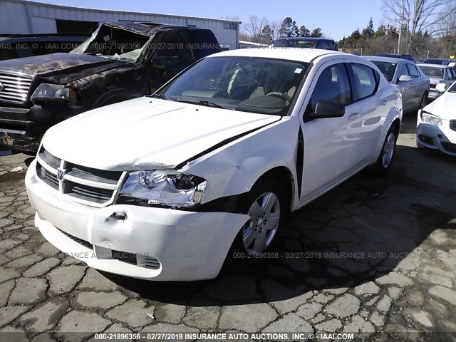 1B3CC4FB5AN117700 - 2010 DODGE AVENGER SXT WHITE photo 2