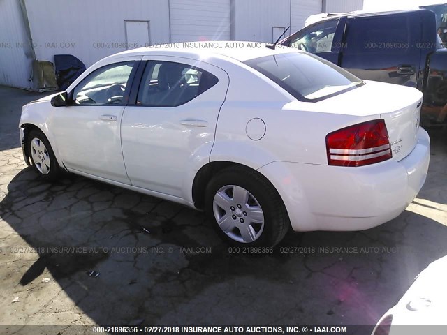 1B3CC4FB5AN117700 - 2010 DODGE AVENGER SXT WHITE photo 3