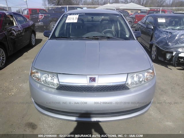 1G8AJ52FX4Z229734 - 2004 SATURN ION LEVEL 2 SILVER photo 6