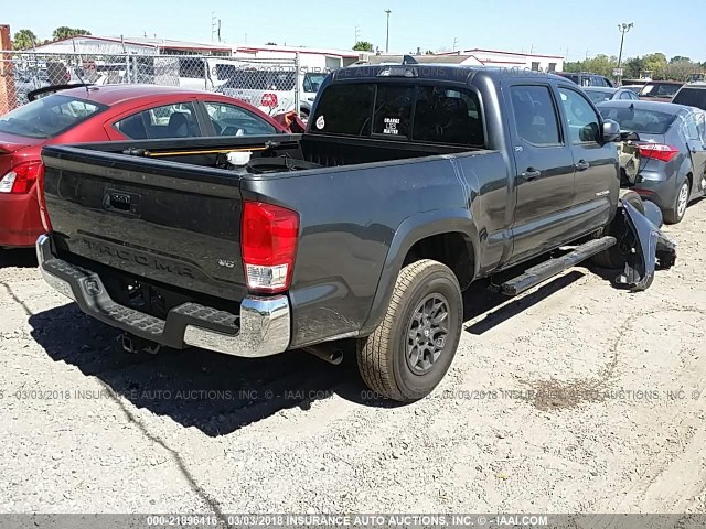 3TMBZ5DN3HM010130 - 2017 TOYOTA TACOMA DOUBLE CAB/SR5/TRD SPORT GRAY photo 4