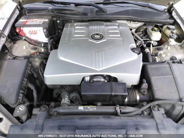 1G6DM57T170176281 - 2007 CADILLAC CTS GOLD photo 10