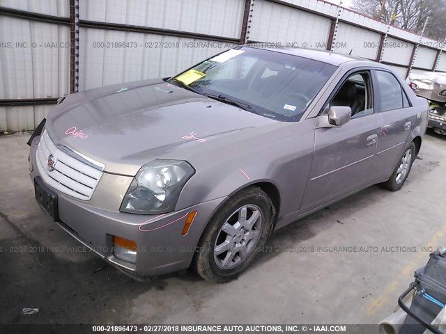 1G6DM57T170176281 - 2007 CADILLAC CTS GOLD photo 2